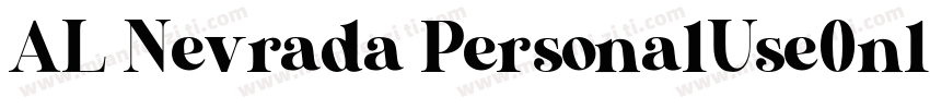 AL Nevrada PersonalUse0nly字体转换